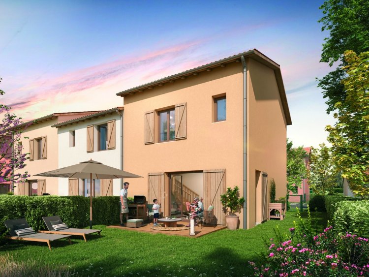 Le Groupe Gambetta commercialise 23 villas abordables, grce au PSLA,  Longages, au sud de Toulouse, en Occitanie. | Villas Long Champ / Longages / Groupe Gambetta