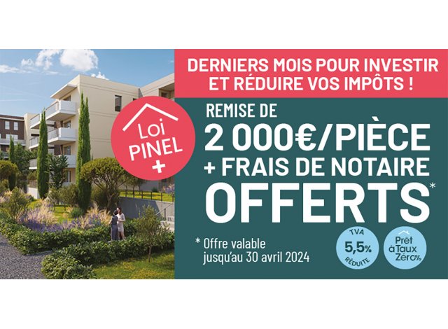 Investissement locatif dans le Vaucluse 84 : programme immobilier neuf pour investir Jardin des Arts - Tranche 1  Avignon