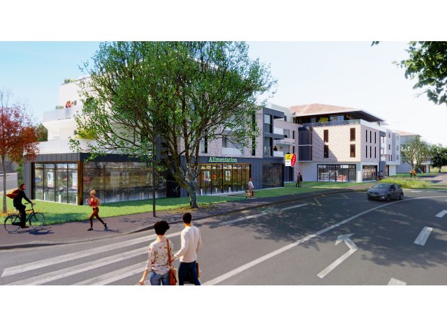 Investissement locatif en Gironde 33 : programme immobilier neuf pour investir Lumiere  Pessac