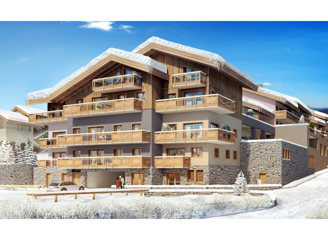 Investissement locatif en Savoie 73 : programme immobilier neuf pour investir Résidence Akoya  Valmorel