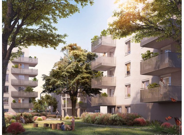 Investissement locatif  Lyon : programme immobilier neuf pour investir Vert Millon  Lyon 8ème