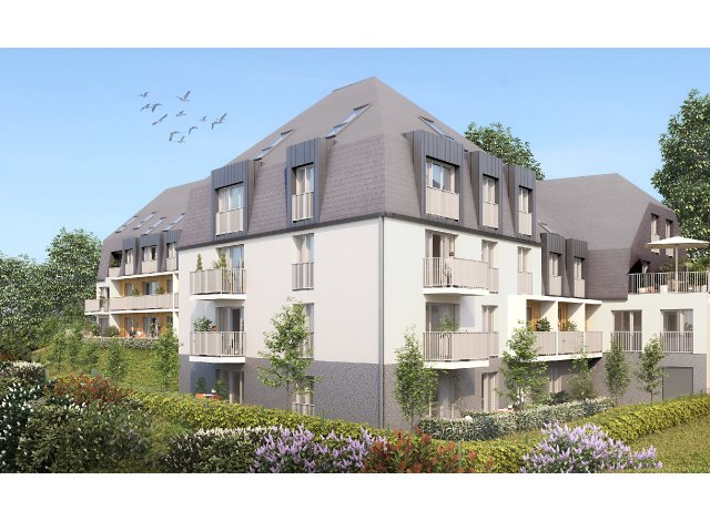 Investissement locatif en Seine-Maritime 76 : programme immobilier neuf pour investir Reverso Rouen Rive Droite  Rouen