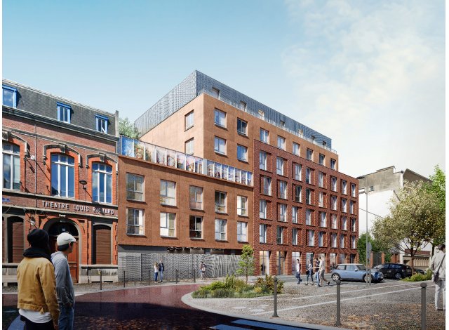 Investissement locatif  Roncq : programme immobilier neuf pour investir Student Factory Roubaix Mairie  Roubaix